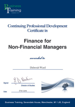 Finance for Non-Financial Managers Certificate