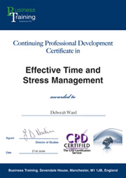 Effective Time Management CPD Certificate